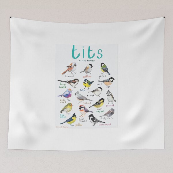 Item preview, Tits of the WORLD - Bird Art Print designed and sold by Sadokartista.