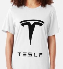 tesla logo Slim Fit T-Shirt