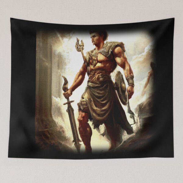 Item preview, Painting of a Greek god designed and sold by Perryfranken.