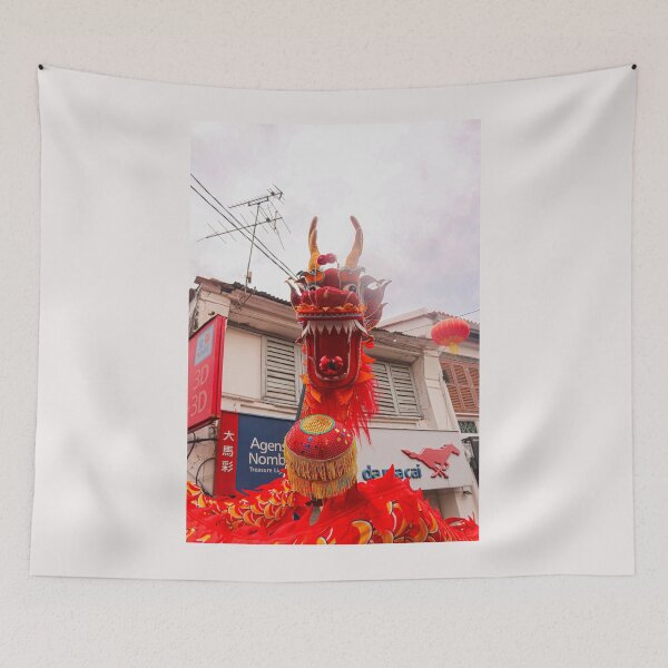 Item preview, A head of a long red dragon designed and sold by kall3bu.