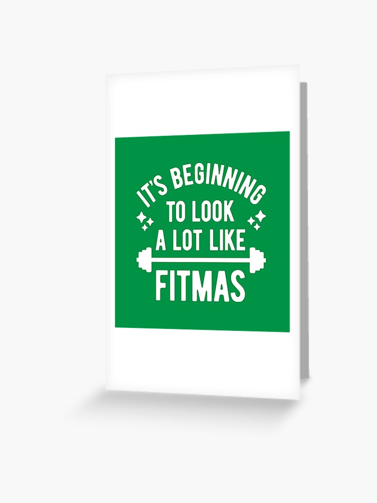  Funny Christmas Workout Card with Envelopes, Humor