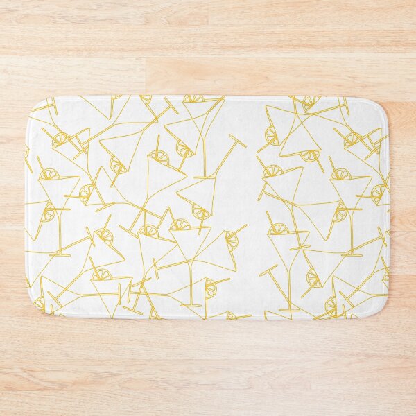 Item preview, Yellow drinks pattern with transparent background designed and sold by WRECZ.