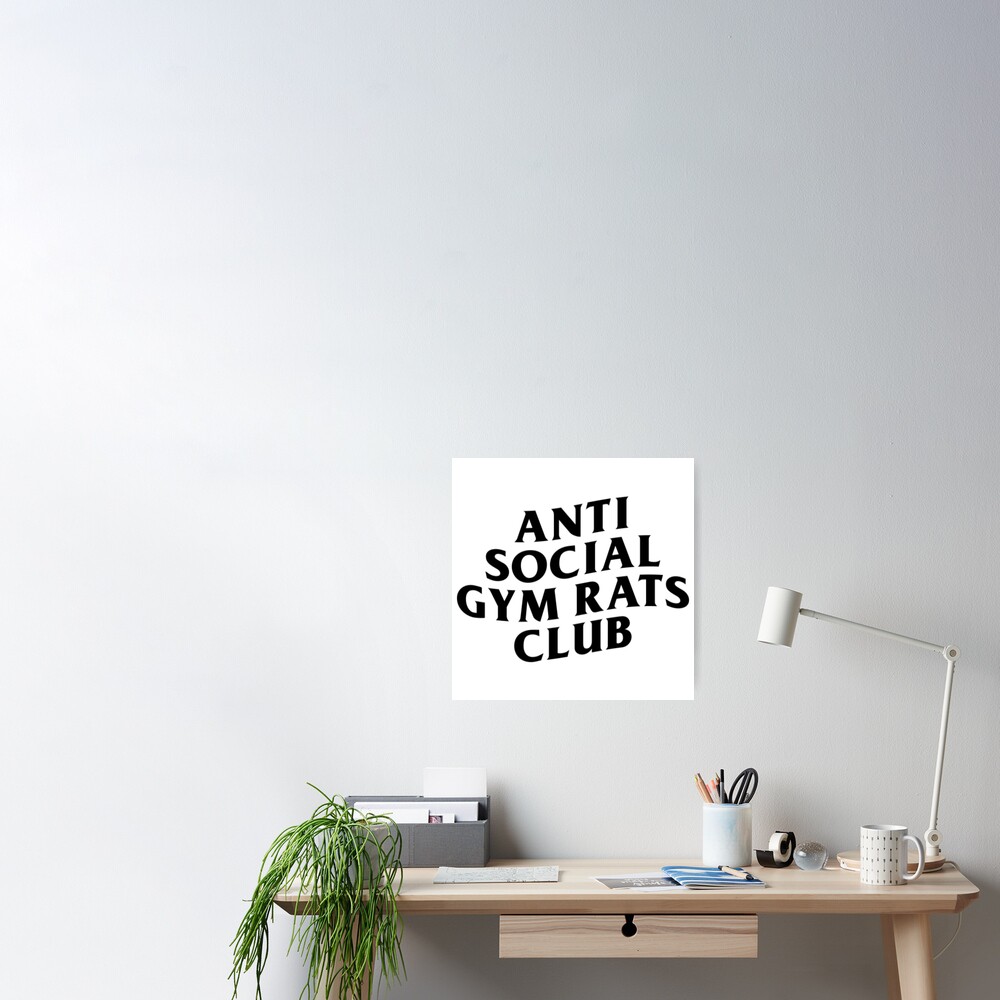 ANTI SOCIAL GYM RATS CLUB Essential T-Shirt by charlyartist