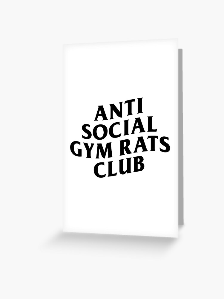 ANTI SOCIAL GYM RATS CLUB Essential T-Shirt by charlyartist