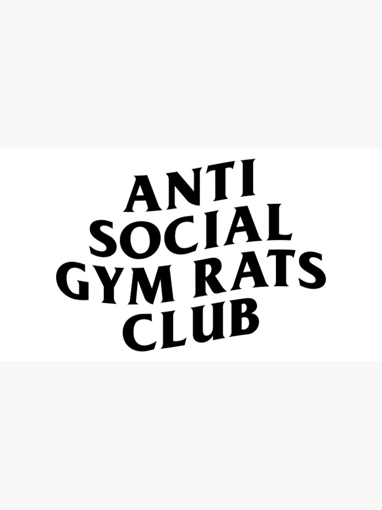 Pchee Anti-Social Gym Rat Club Crop Tee