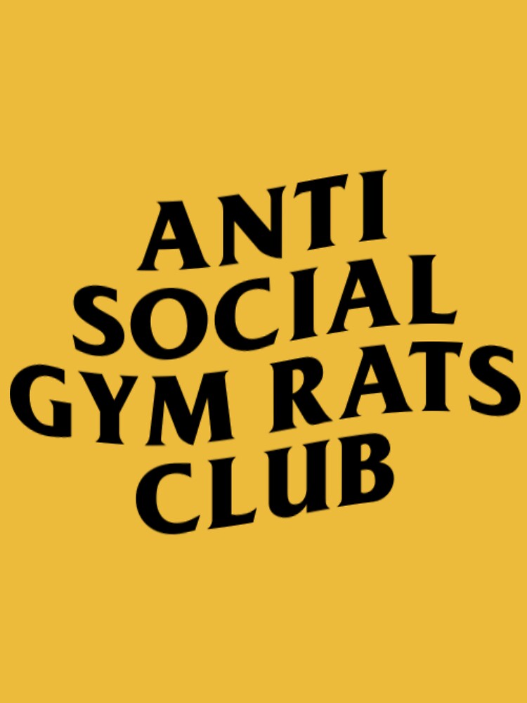 ANTI SOCIAL GYM RATS CLUB Essential T-Shirt by charlyartist