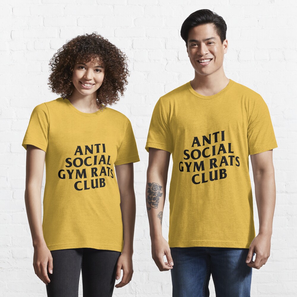 ANTI SOCIAL GYM RATS CLUB Essential T-Shirt by charlyartist