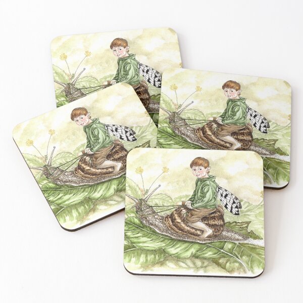 Item preview, Charming Faerie boy riding a snail designed and sold by MagicMythLegend.
