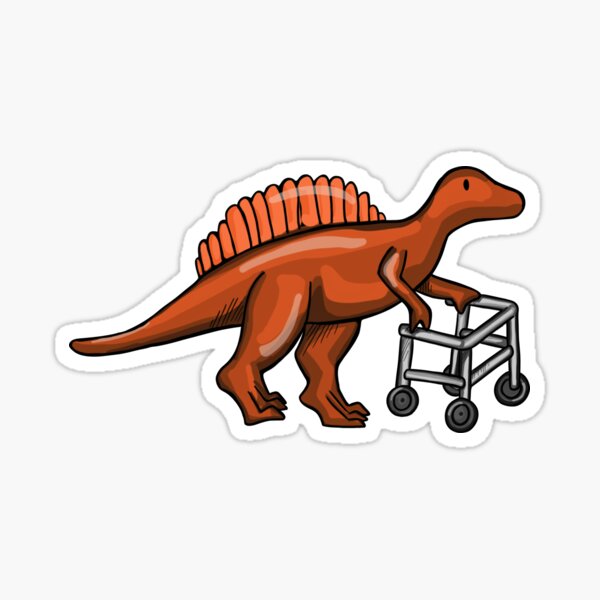Item preview, Red Dinosaur With Walker designed and sold by InclusiveDinos.