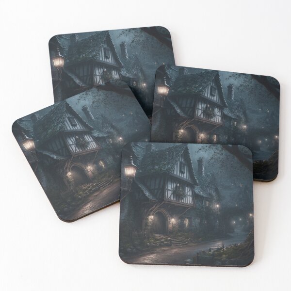 Item preview, Village At Night designed and sold by letsgetinspired.