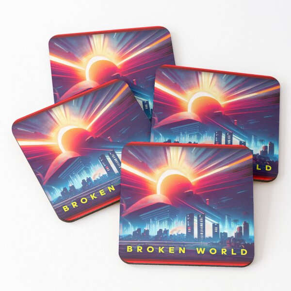 Item preview, Broken World | 80s Sci-fi and Videogames Inspired Art Covers designed and sold by PlaTolstoy.