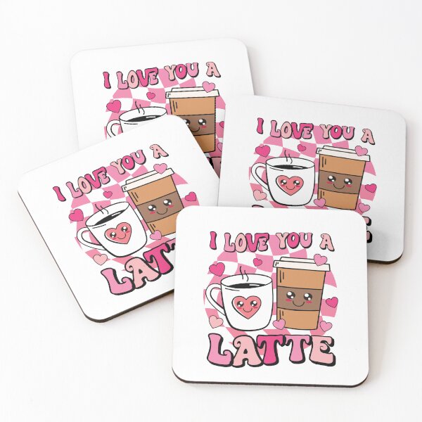 Artikelvorschau, I Love You A Latte Valentine Coffee Lover Matching (Valentinsgeschenk für Kaffeeliebhaber) entworfen und verkauft von i-longmanshop.