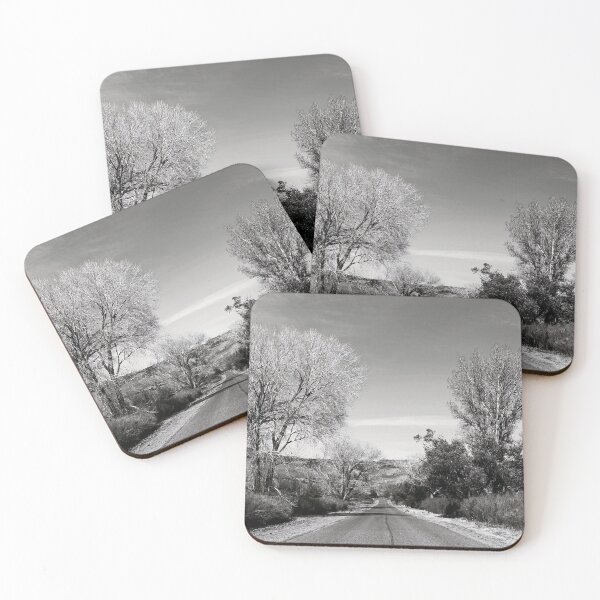 Item preview, Achromo Cali- A Road In Cali, California Black and White Landscape Photography designed and sold by BossyCatHome.
