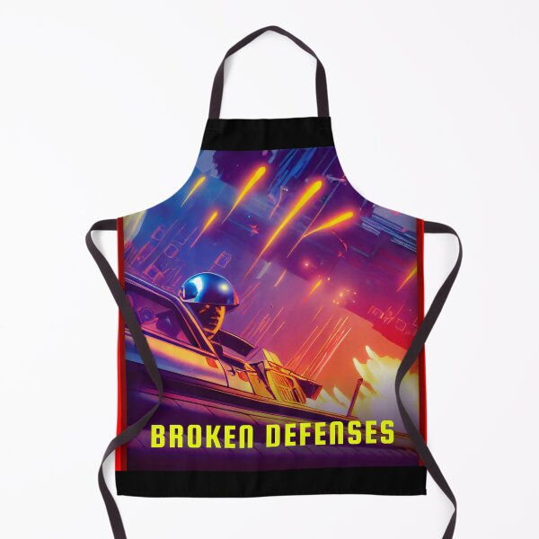 Item preview, Broken Defenses | 80s Sci-fi and Videogames Inspired Art Covers designed and sold by PlaTolstoy.