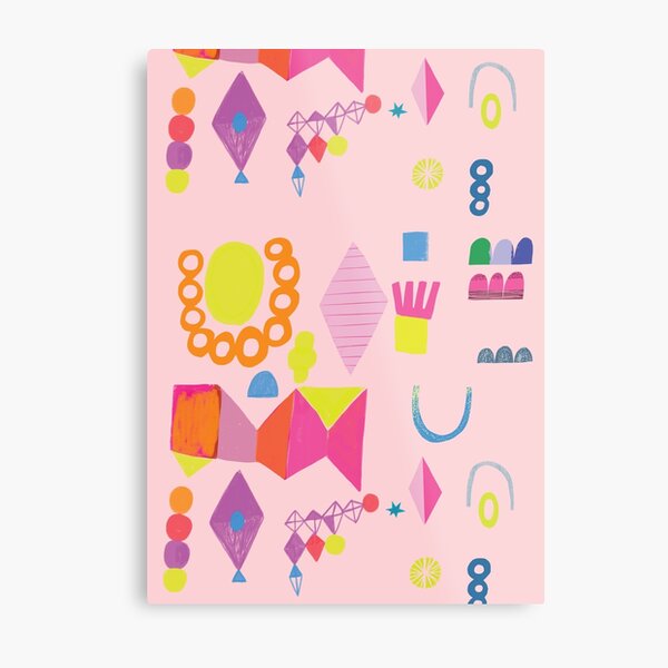 GEO CANDY Metal Print