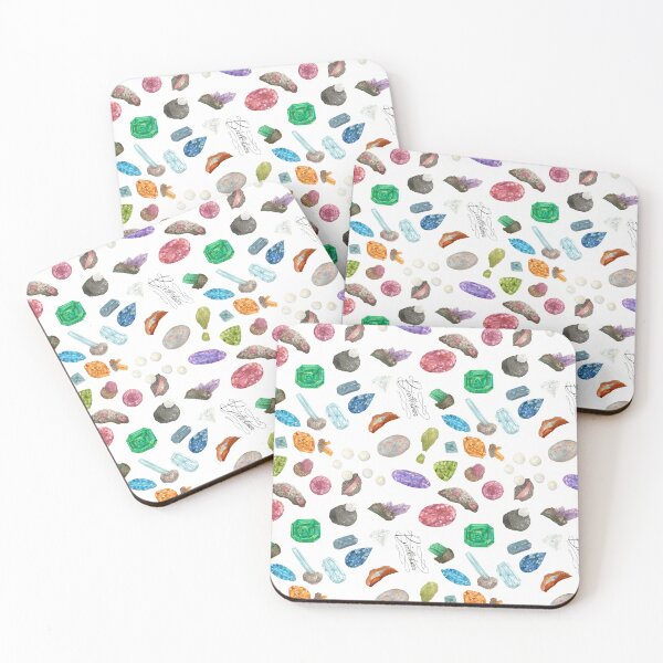 Item preview, Watercolor Birthstones Repeating Pattern designed and sold by Jarrod Vandenberg.