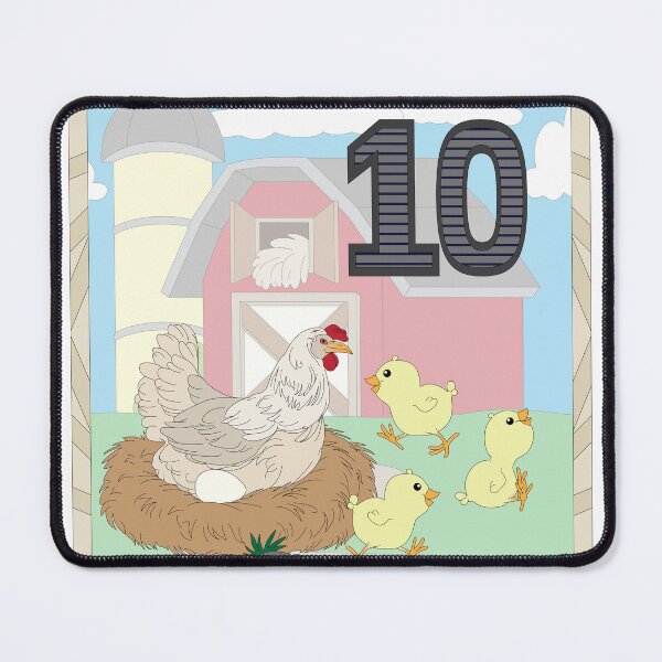 Item preview, Chicken with babies at a farm designed and sold by OrangeEden.