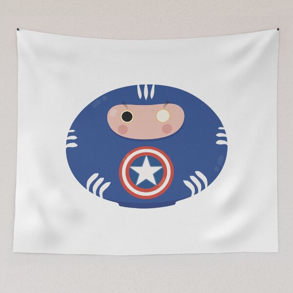 Item preview, Super Daruma Heroes sticker designed and sold by clemsarts.