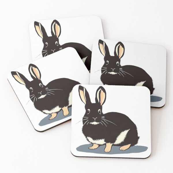 Item preview, Black Otter Netherland Dwarf Bunny Furry Pet Rabbit designed and sold by wigobun.