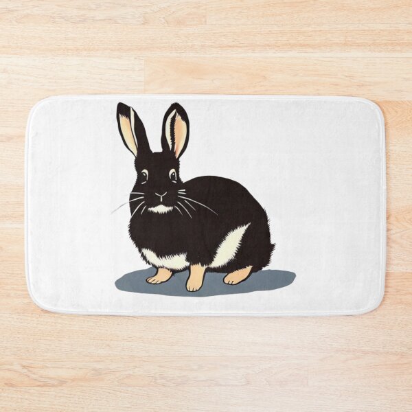Item preview, Black Otter Netherland Dwarf Bunny Furry Pet Rabbit designed and sold by wigobun.