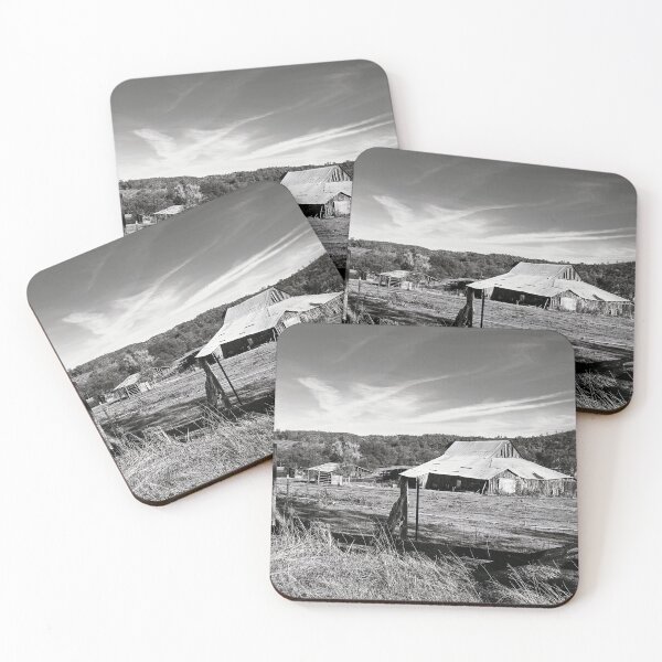 Item preview, Achromo Cali- Barn Near Bangor, California Black and White Landscape Photography designed and sold by BossyCatHome.