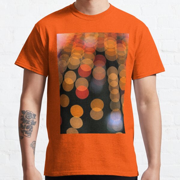 Blurred Orange Lights Classic T-Shirt