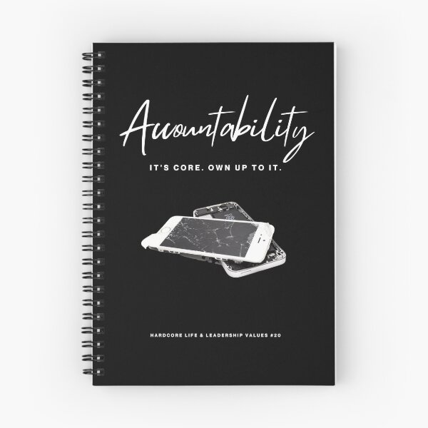 Item preview, ACCOUNTABILITY: It's Core. Own Up To It. (#20 in the 'Hardcore Life & Leadership Values' Collection) designed and sold by ashowofvalues.