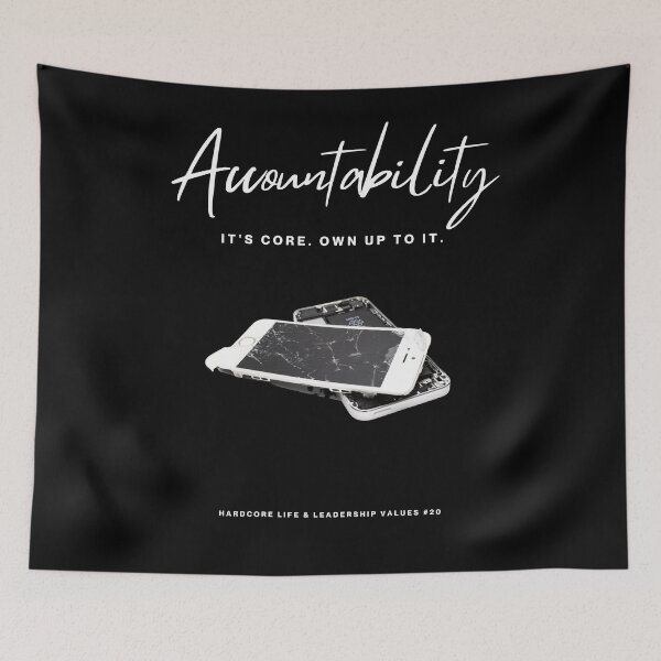 Item preview, ACCOUNTABILITY: It's Core. Own Up To It. (#20 in the 'Hardcore Life & Leadership Values' Collection) designed and sold by ashowofvalues.