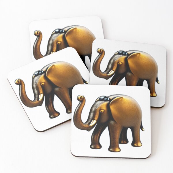 Aperçu de l'œuvre Éléphant d'or créée et vendue par kattilako.