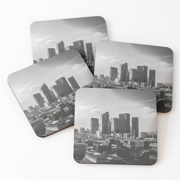 Item preview, Achromo Cali-Downtown Los Angeles, , California Black and White Landscape Photography designed and sold by BossyCatHome.