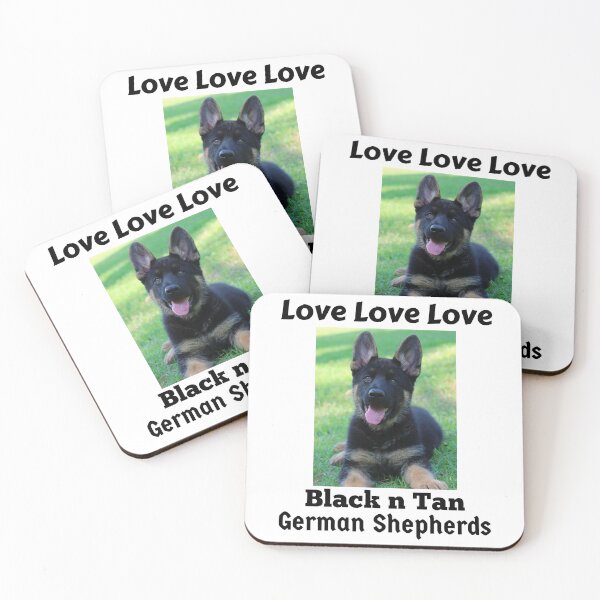 Item preview, Love Love Love Black n Tan German Shepherds  designed and sold by GermanShepMan.