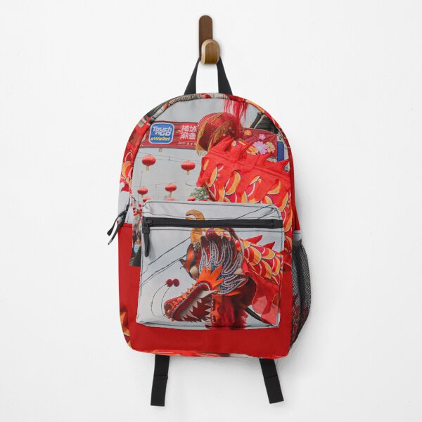 Item preview, A cruled long red dragon on a street designed and sold by kall3bu.