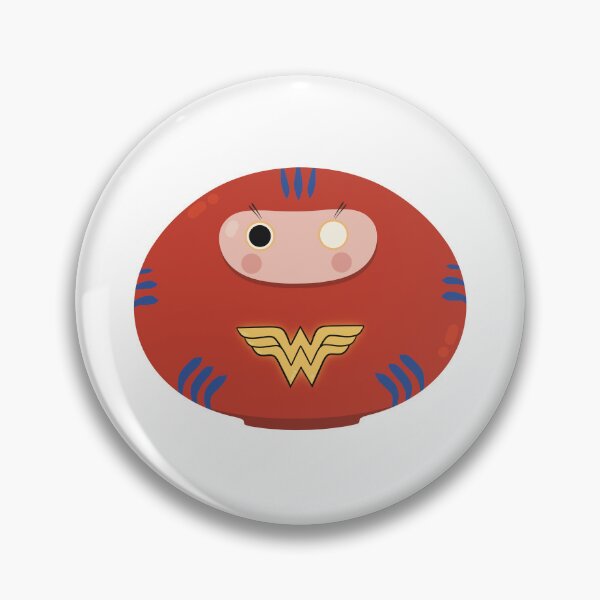 Item preview, Pegatina Super Héroes Daruma designed and sold by clemsarts.