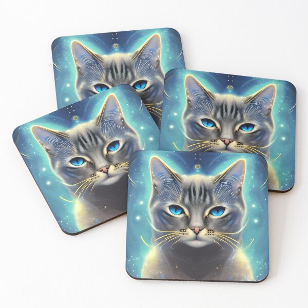 Item preview, Celestial Cat designed and sold by ArtGraffita.