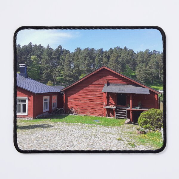 Item preview, Red Wooden Houses In Porvoo designed and sold by Niina  Niskanen.