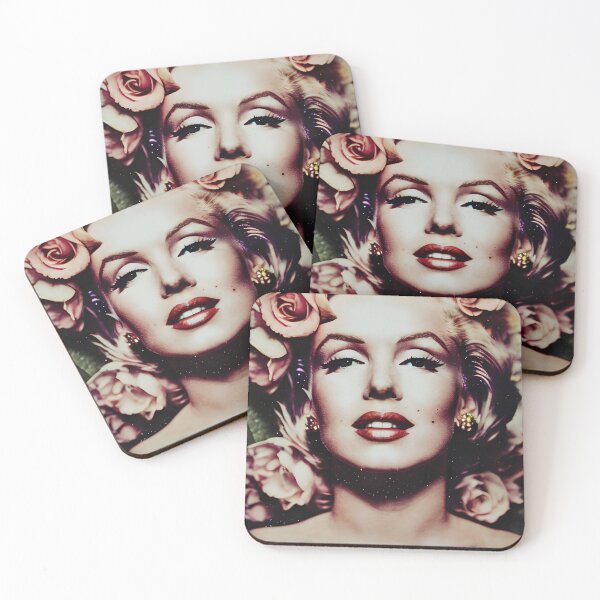 Item preview, Marilyn Monroe tribute floral artwork No.1 designed and sold by angelisart.