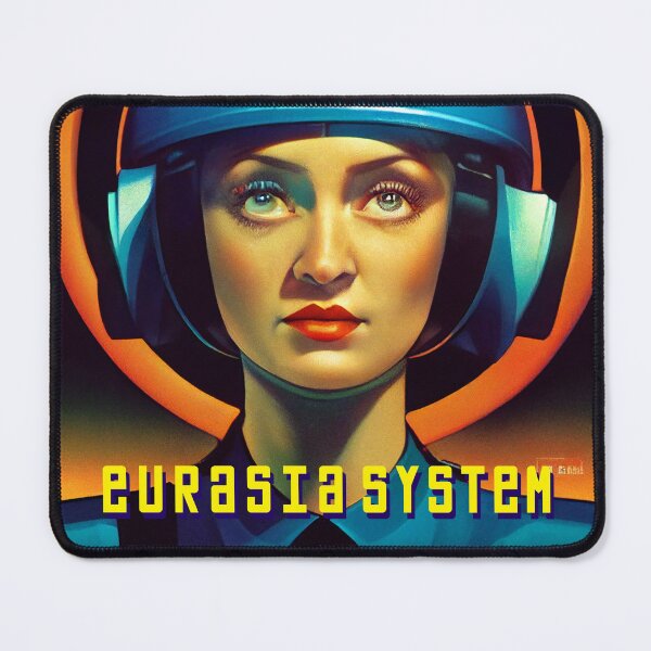 Item preview, Eurasia System | 80s Sci-fi and Videogames Inspired Art Covers designed and sold by PlaTolstoy.