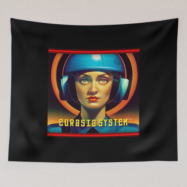 Item preview, Eurasia System | 80s Sci-fi and Videogames Inspired Art Covers designed and sold by PlaTolstoy.