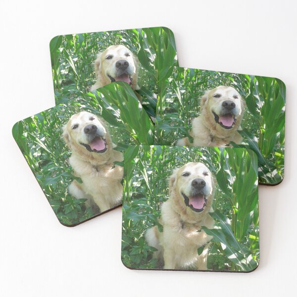 Item preview, Happy Golden Retriever in the Maize designed and sold by SandersSP-Merch.