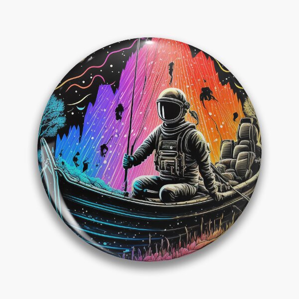 Item preview, Astronaut Sailing Through Colorful Space designed and sold by TortillaChief.