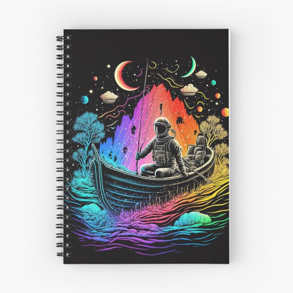Item preview, Astronaut Sailing Through Colorful Space designed and sold by TortillaChief.