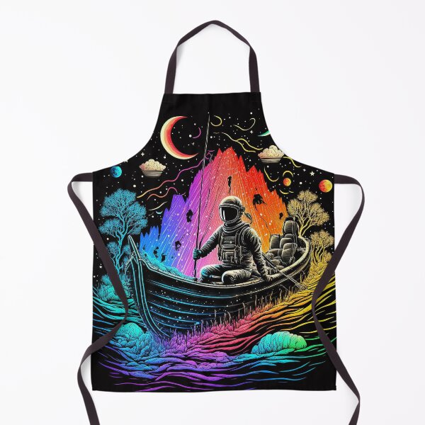 Item preview, Astronaut Sailing Through Colorful Space designed and sold by TortillaChief.