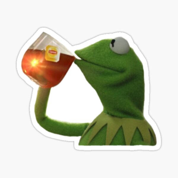 Kermit The Frog Meme Stickers Redbubble - but thats none of my business roblox