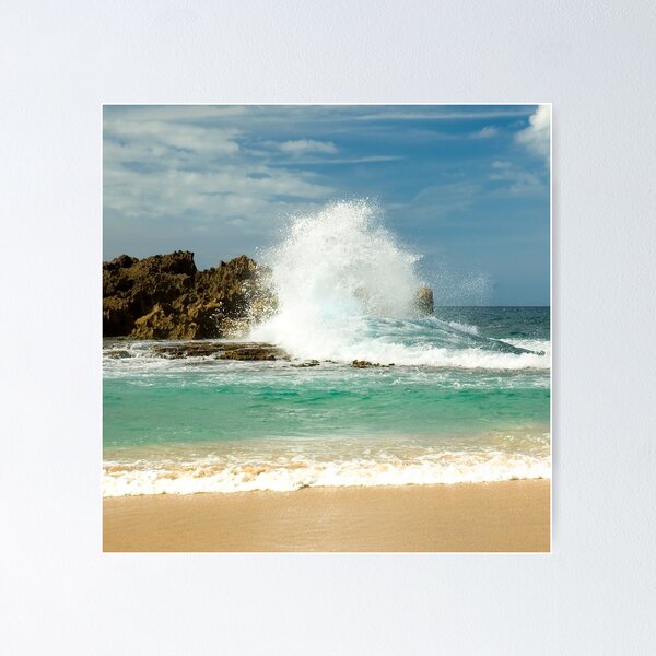 Item preview, Crashing waves on the beach designed and sold by KimmyRob.