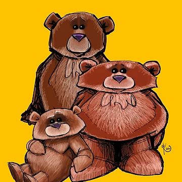 Artwork thumbnail, Three Bears by KipeArtworks