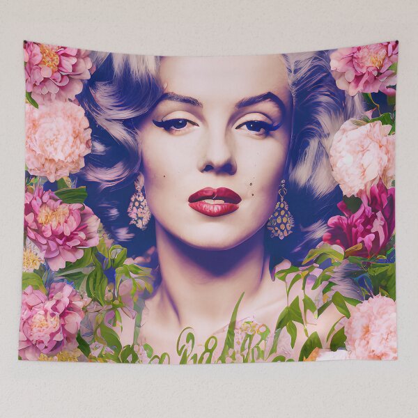 Item preview, Marilyn Monroe tribute floral artwork No.3 designed and sold by angelisart.