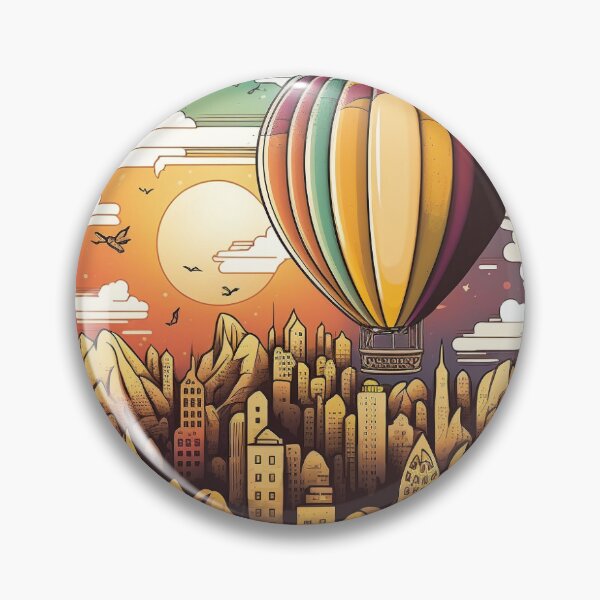 Item preview, Hot Air Balloon Cartoon designed and sold by pathsofmeaning.
