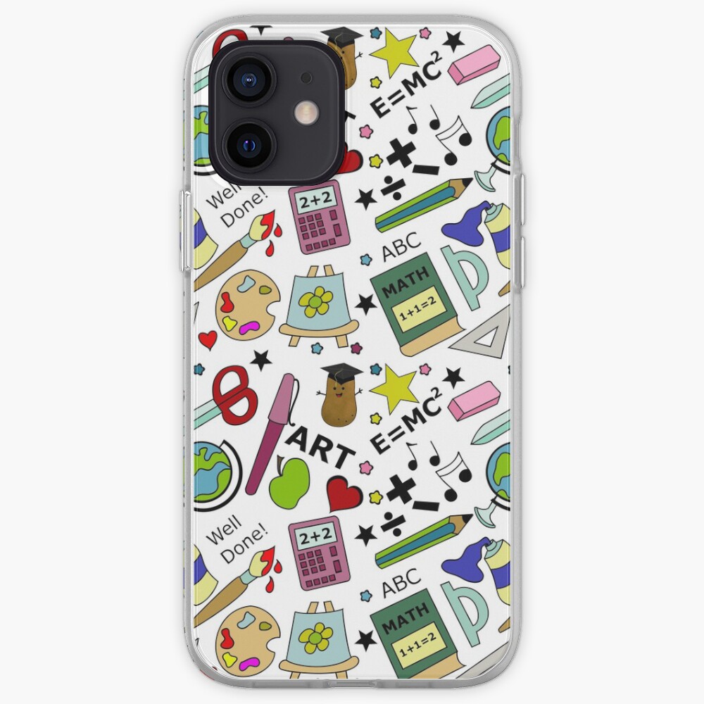 Back To School Supplies Doodle Art iPhone Case & Cover
