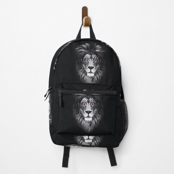 Item preview, Black and white lion with purple eyes designed and sold by TheMajesTee.