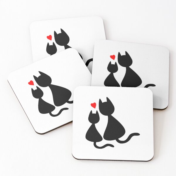 Item preview, Amor de gato negro katze designed and sold by ayokestudio.